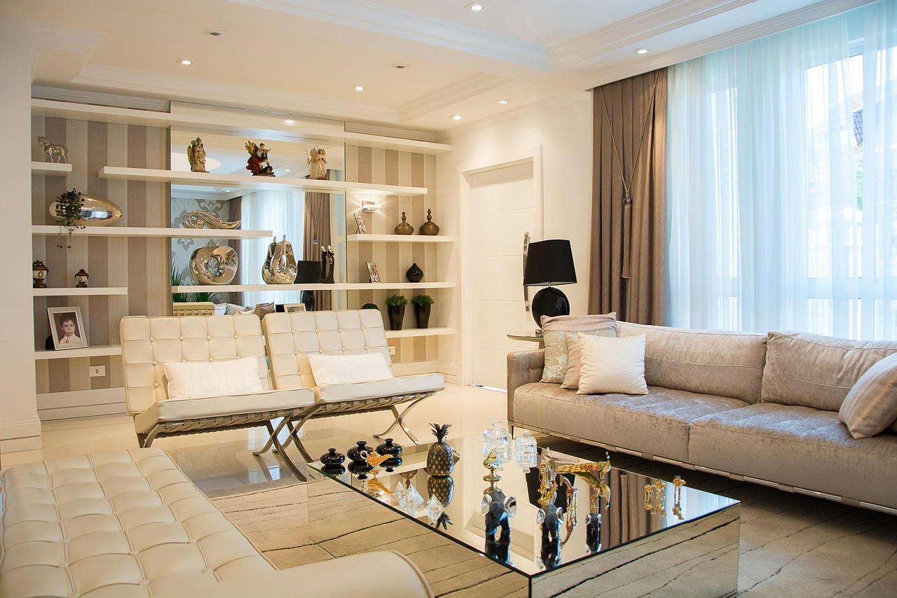 Professionell inszeniertes Wohnzimmer – Home Staging